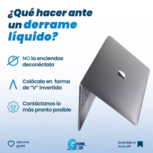Que Hacer? Derrame de Liquido